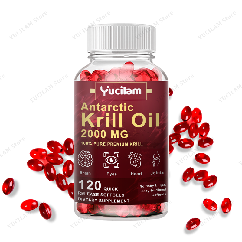 Omega 3 Fish Oil - Antarctic Krill Oil 2000mg Support Joint,