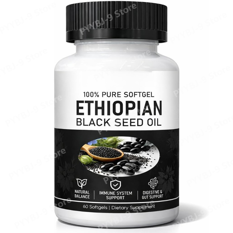 Black Seed Oil Capsule - Ethiopian Black Seed Oil Softgels 800mg