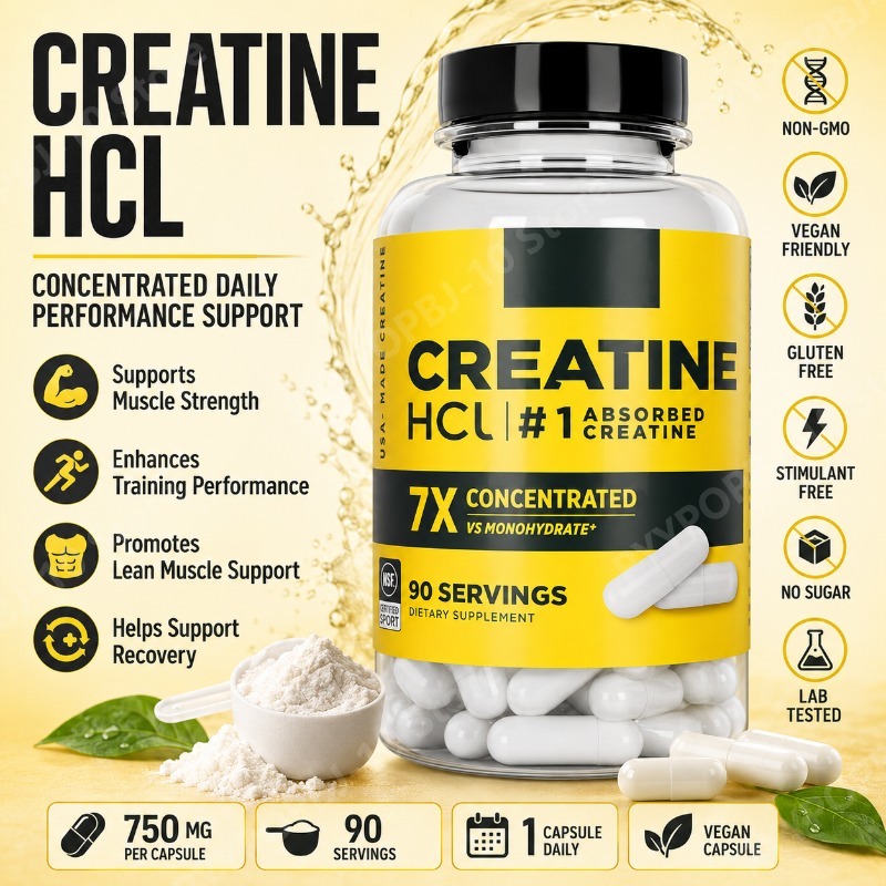 Creatine HCl 750mg 90 Capsules - đánh giá và giá Nutrition Fitness Supplements