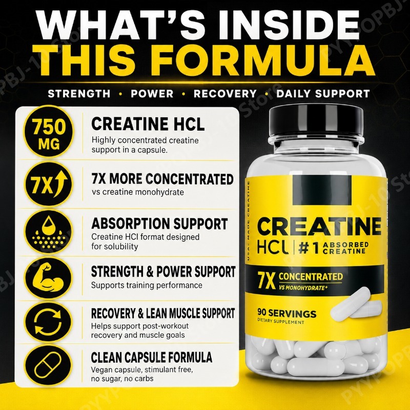 Creatine HCl 750mg 90 Capsules - đánh giá và giá Nutrition Fitness Supplements