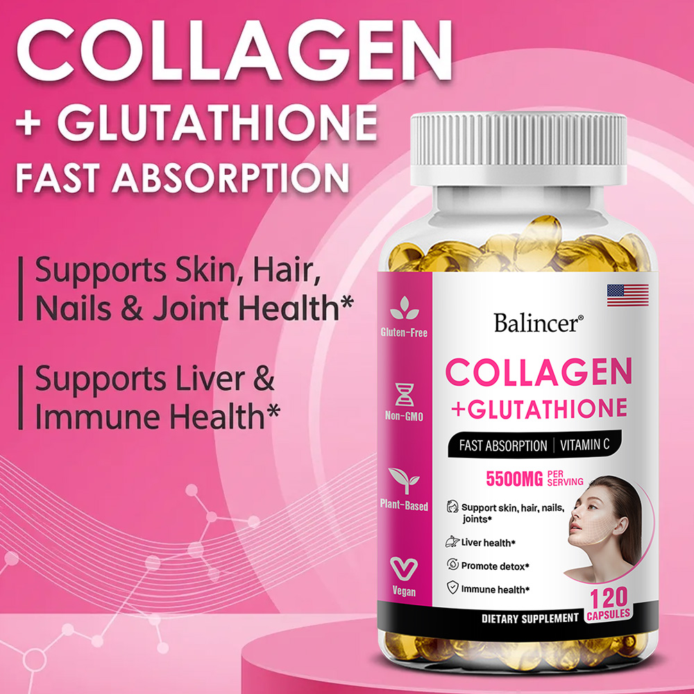 Glutathione Collagen Capsules, - đánh giá và giá Biotin Hair Growth