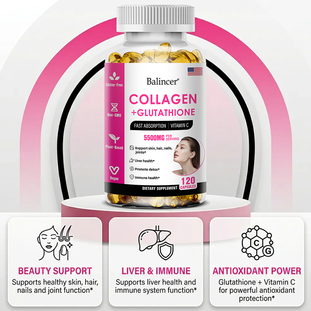 Glutathione Collagen Capsules, - đánh giá và giá Biotin Hair Growth