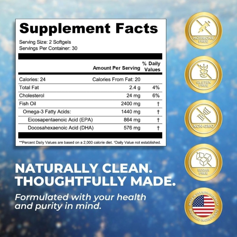 Omega-3 Fish Oil Soft Capsules - đánh giá và giá Omega 3 Fish Oil