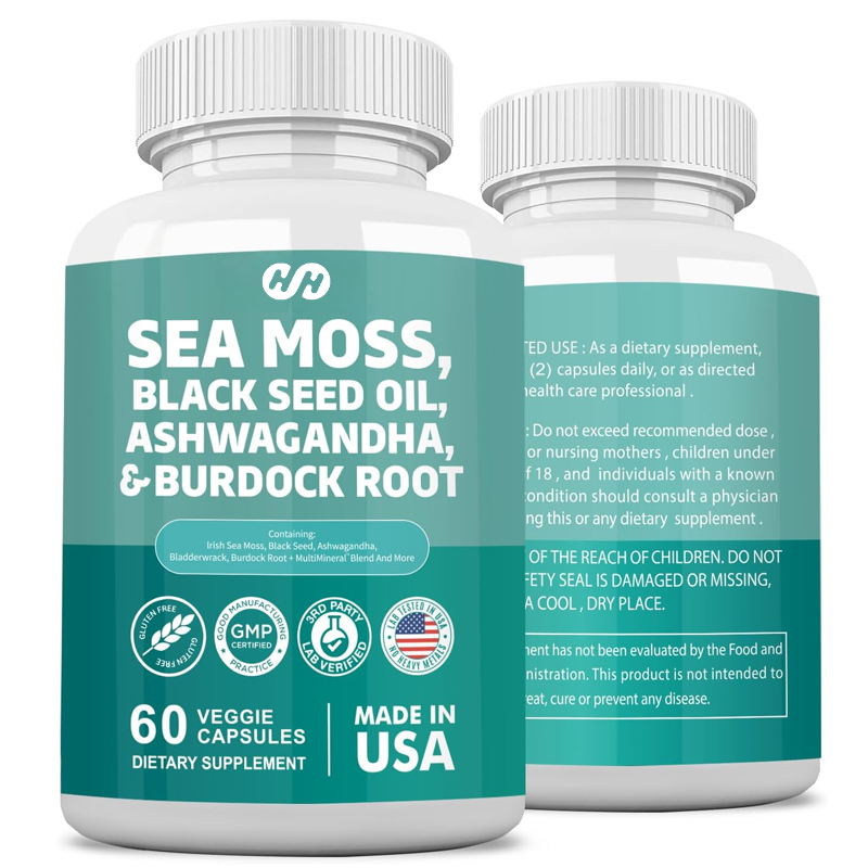 60 Capsules 7000mg Seaweed 400 - đánh giá và giá Black Seed Oil Capsule