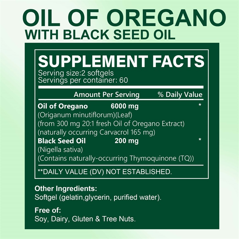 Oregano Oil Capsules - with Bl - đánh giá và giá Black Seed Oil Capsule