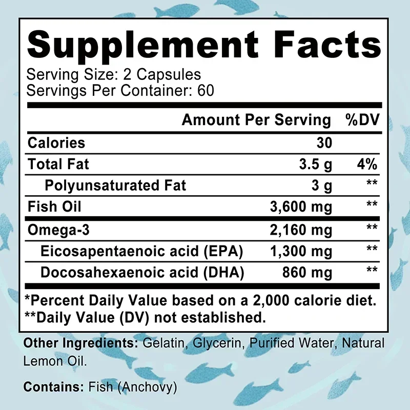 Omega 3 Fish Oil - Boosts Immu - đánh giá và giá Omega 3 Fish Oil