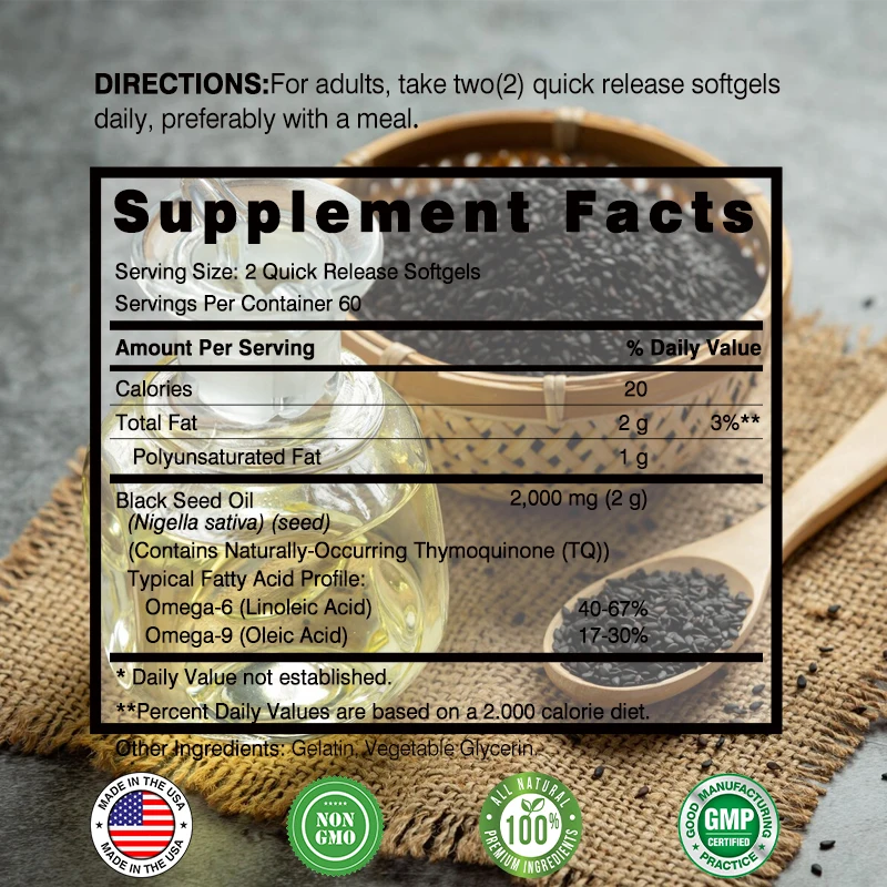 Black Seed Oil - Promotes Over - đánh giá và giá Black Seed Oil Capsule