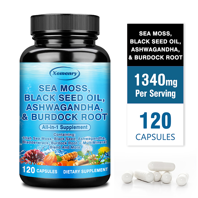 Sea Moss, Black Seed Oil, Ashw - đánh giá và giá Black Seed Oil Capsule