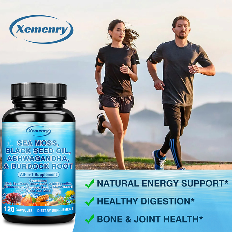 Sea Moss, Black Seed Oil, Ashw - đánh giá và giá Black Seed Oil Capsule