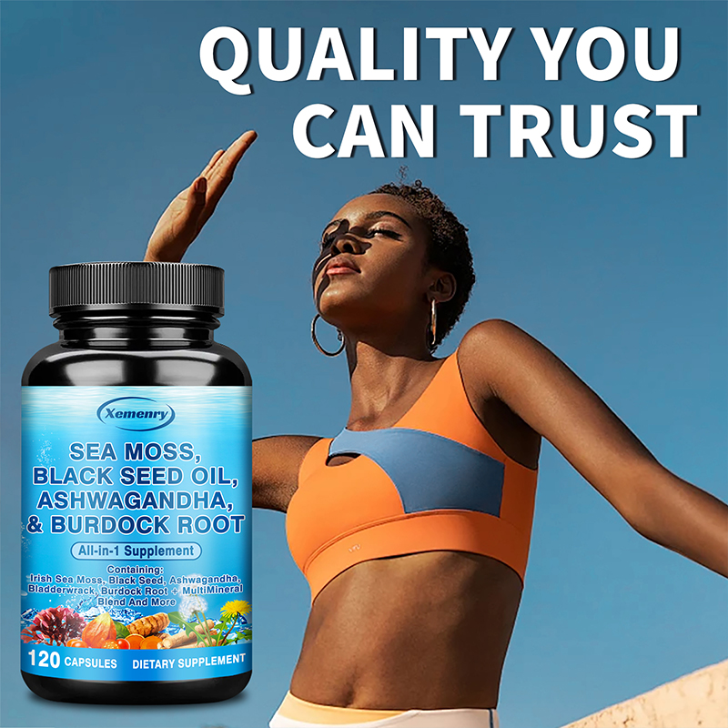 Sea Moss, Black Seed Oil, Ashw - đánh giá và giá Black Seed Oil Capsule