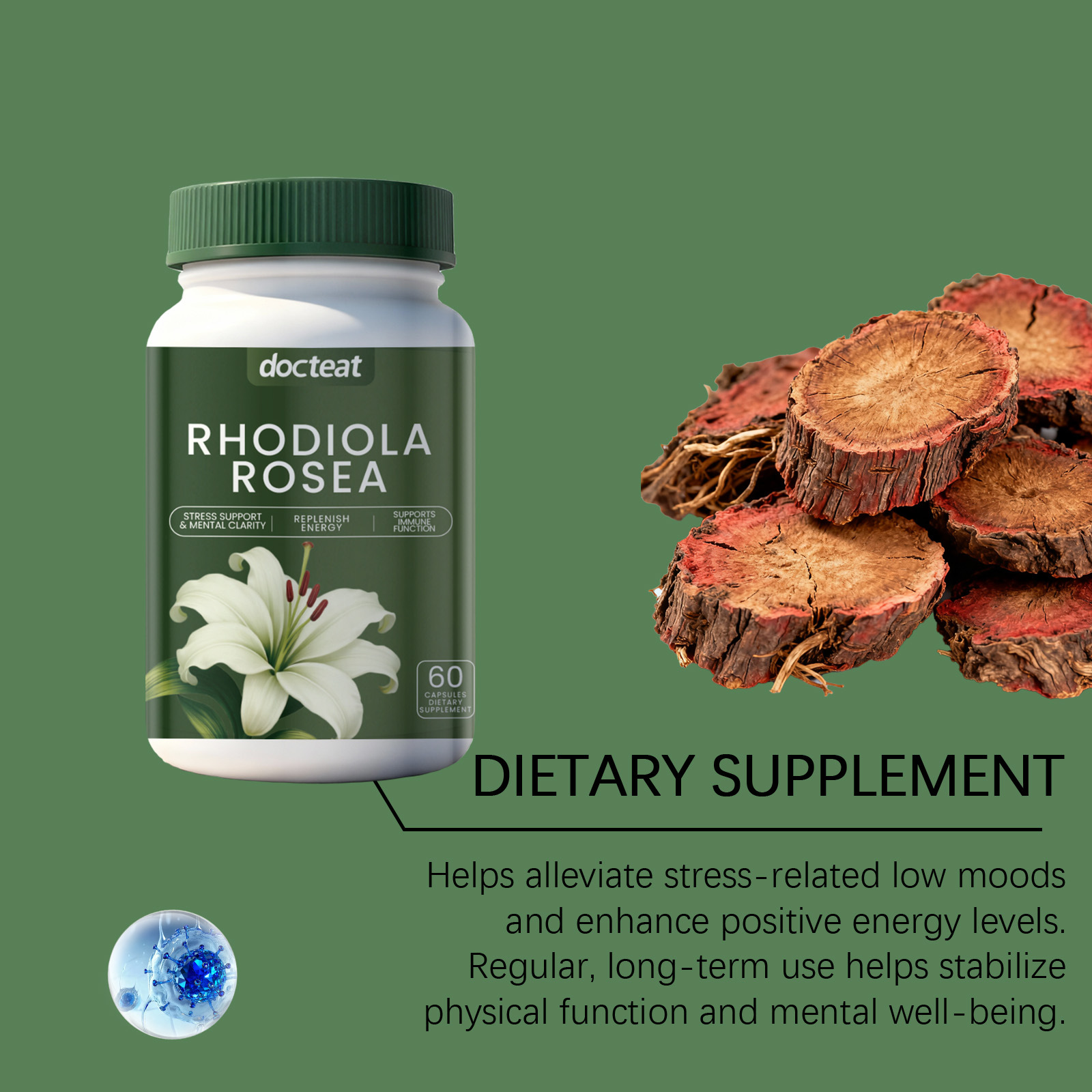 DOCTEAT Men's Health Capsules  - đánh giá và giá Nutrition Fitness Supplements
