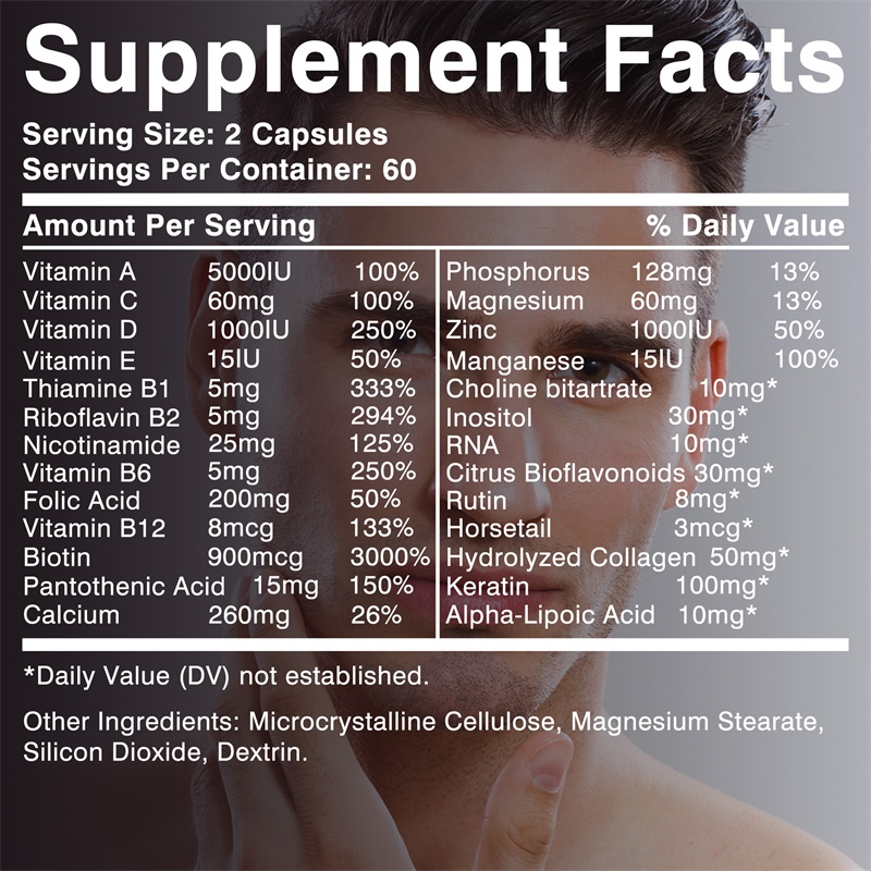 Hair Growth Men Supplement - B - đánh giá và giá Biotin Hair Growth