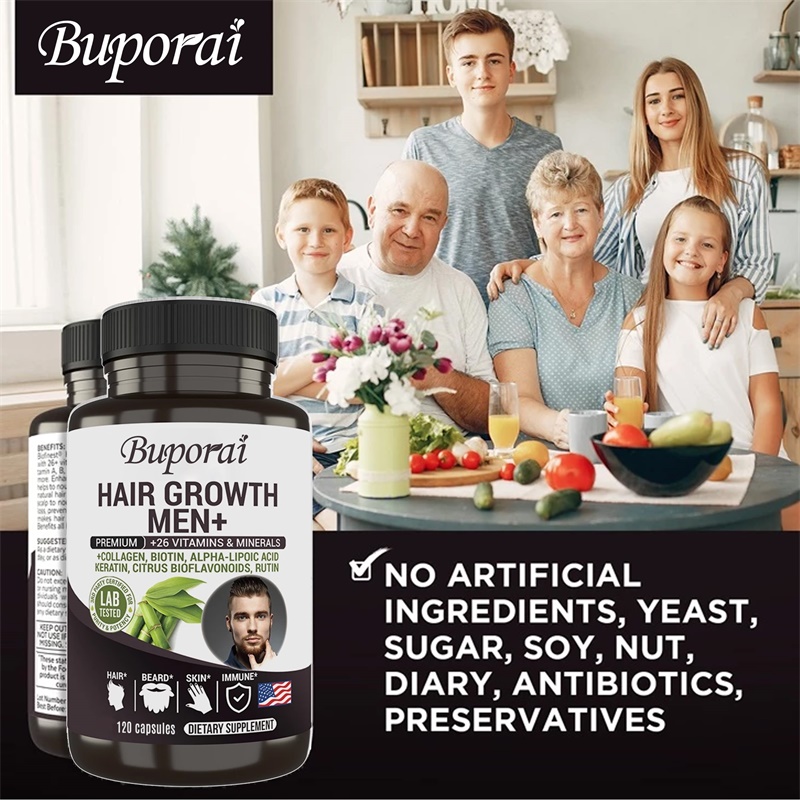Hair Growth Men Supplement - B - đánh giá và giá Biotin Hair Growth