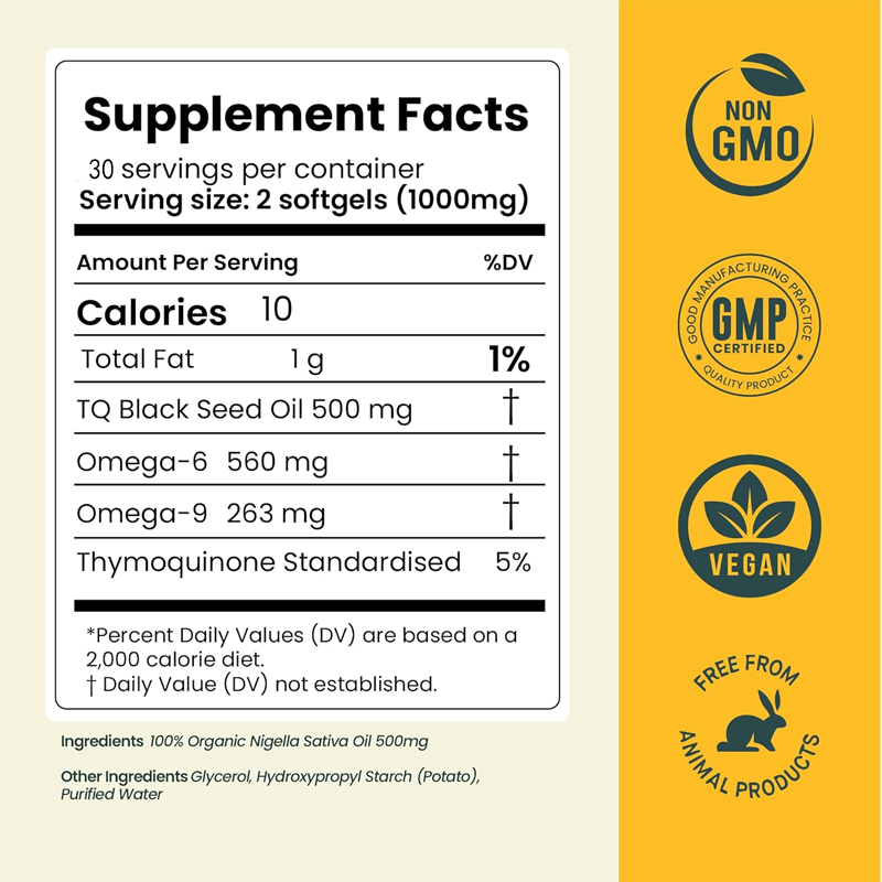 Black Seed Oil Organic Cold Pr - đánh giá và giá Black Seed Oil Capsule