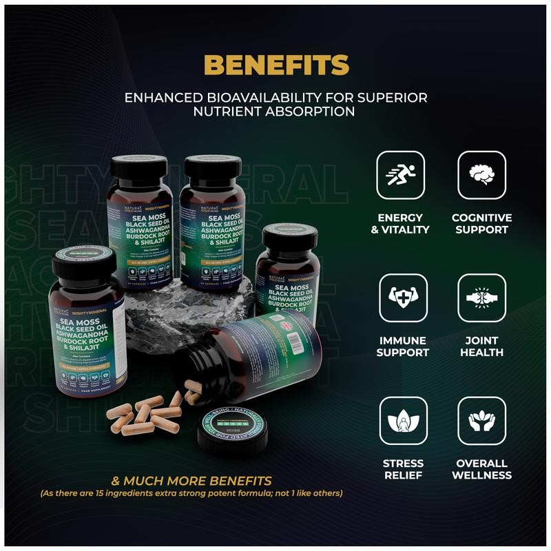 Black Seed Oil, Shilajit, Sea  - đánh giá và giá Black Seed Oil Capsule